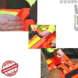 Gilet de protection Canihunt Dog Armor Orange V2 Chien de chasse 6