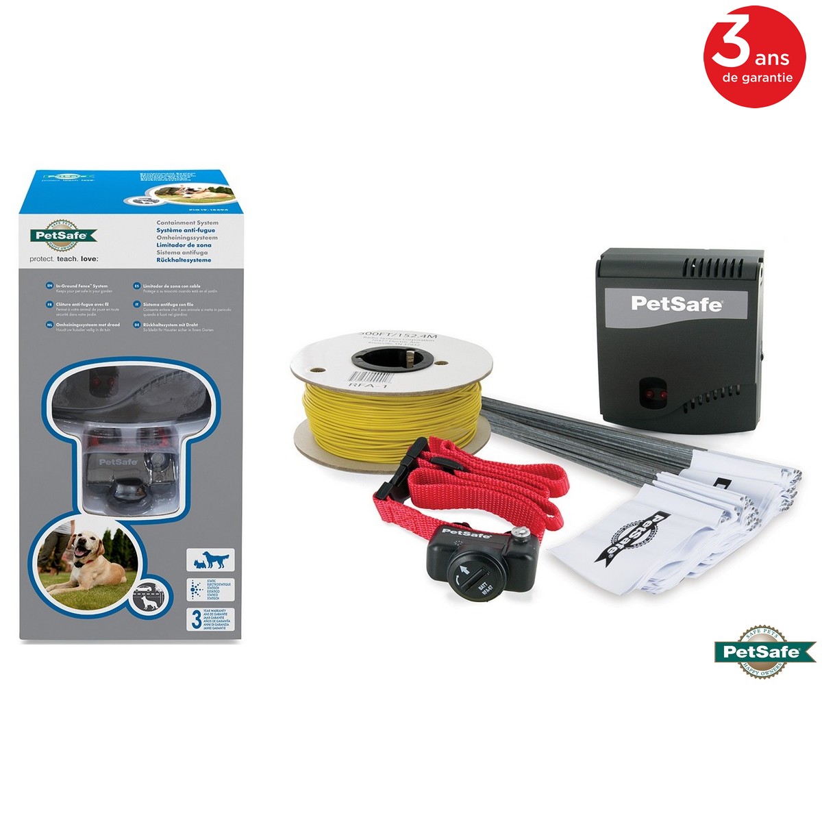 Système de clôture anti-fugue pour chien avec fil In-Ground Fence 