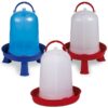 Abreuvoir Mangeoire 8 Litres Bleu Avec Pieds Pour Basse Cour
