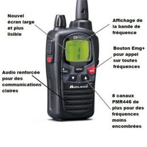 TALKIE-WALKIE G9 PRO + OREILLETTE