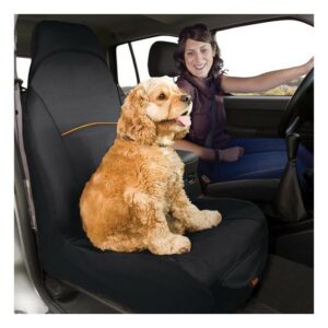 Housse de siège de voiture pour chien Pecute pour sièges avant (noir)