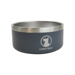 Gamelle pour chien design luxe thermos gris ardoise - 1.25 L