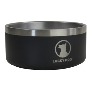 Gamelle pour chien design luxe thermos Noir - 1.9 L