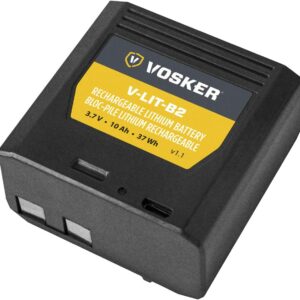 Batterie lithium rechargeable  VOSKER avec câble de charge USB compatible avec la caméra de surveillance V150
