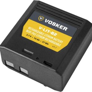 Batterie lithium rechargeable VOSKER avec câble de charge USB compatible avec la caméra de surveillance V150