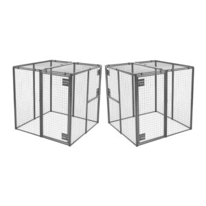 Double box cage modulable en panneaux pour animaux de compagnie - Animal House