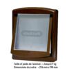 730SGIFD Chatière porte chat et chien double position 7kg Brune