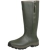 Bottes de chasse Seeland Noble Zip Boot Oliv – Bottes en caoutchouc pour chasseur avec fermeture éclair – Bottes Iso chaudes imperméables avec doublure en néoprène de 5 mm