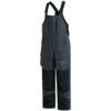 BASSDASH Splice Salopettes de pêche imperméables et isolantes pour homme – Pantalon de neige respirant – Gris foncé/noir