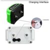 N-X Système de clôture sans Fil pour Chien avec émetteur et récepteur Rechargeable 661C-G-2