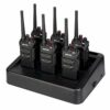 Retevis RT648 Talkie Walkie, IP67 Imperméable, sans Licence PMR446, Talkie Walkie avec Chargeur à Six Voies, Talkie Walkie Longue Distance pour Chantier, Ecole(6Pcs, Noir)