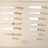 Coltellerie Berti – Il Trinciante DA Parete – Completo – forgé Ensemble de couteaux de cuisine