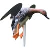 VARADOMO Canard de Simulation de télécommande électrique d’appâts de Chasse rotatifs en Plein air leurres de colvert de Canard en Plastique réalistes avec Piquet de Soutien, télécommande