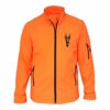 AtooDog Veste de Chasse en Softshell, Chevreuil (180, Orange, XL, AV Manches)