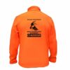 AtooDog Veste de Chasse en Softshell, Bécasse, on nait Tous égaux Seuls Les Meilleurs Deviennent Chasseur (145-187, Orange, 3XL, AV Manches)