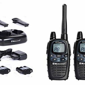 Midland G7 Pro C1090 Lot de 2 appareils sans Fil Talkie walkie PMR + LPD