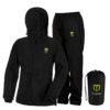 TIDEWE Combinaison de pluie imperméable et légère pour femme (noir, taille M)