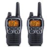 Midland C1180 XT70 – Émetteur-Récepteur Radio Professionnel Bi-Bande Talkie Walkie à Recharge Rapide – Couleur Grise – 69 LPD et 24 PMR446, 12 km de Portée, 38 Tonalités, 83 Codes – Lot de 2