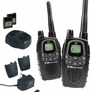 No.2 Midland G7 talkie walkie XTR valises 2 x batteries sans casque