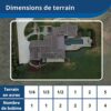 Clôture anti-fugue extérieur standard avec fil pour chien, Système de base pour tout type de chien, 150m de fil à enterrer ou à poser sur mur et poteaux