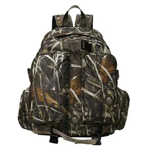 TIDEWE Sac à dos de chasse, sac de chasse camouflage avec housse de pluie,  sac de jour de chasse durable grande capacité pour fusil arc, fusil