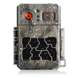 SECACAM Pro Plus 60° – Caméra de chasse avec détecteur de mouvement Vision nocturne pour animaux sauvages Caméra de surveillance extérieure avec carte SD 16 Go