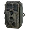 GardePro E5S Caméra de Chasse 32MP 1296P H.264 Vidéo, Jusqu’ 30m Camera Chasse Infrarouge Vision Nocturne, Vitesse de Dclenchement 0,1s et Angle de Dtection 120°, 940nm IR LED