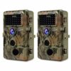 BLAZEVIDEO 24MP 1296P HD Caméra de Chasse, 940nm IR Camera Chasse Infrarouge Vision Nocturne, 0,1s Vitesse de Dclenchement Caméra de Jeu, IP66 Étanche