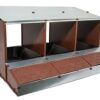 Pondoir pour Poules SAN ANTÓN – Nid avec 3 Compartiments pour 12 Poules – Bac Super Large pour ramasser Les œufs Propres – Assemblage sans Outils