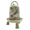FINCA CASAREJO – Abreuvoir avec pattes pour poules et autres oiseaux – Capacité de 5 l – Abreuvoir siphonique coloré type camouflage – Eau toujours propre