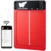 RUN-CHICKEN Porte de poulailler Automatique avec Batterie, Détection de la lumière, Minuterie du Soir et du Matin, Aluminium Porte Automatique poulailler, Trappe poulailler, Modèle T50, Rouge