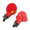Lsaardth 10 PCS Abreuvoir Poules Abreuvoir à Poulet en Plastique, Tasse à Boire de l’eau de volaille Abreuvoir Poulet Automatique pour Poule Volaille Canards Oiseau