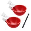 ZenxyHoC Abreuvoir Poules 2 Pièce, DIY Abreuvoirs Automatiques Kit, Abreuvoir Poule avec scie à Trou de pour Poussins Canards Oies Dindes ou Lapins
