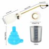 BITEYI Mini Applicateur Distributeur pour Insecticide Pulvérisateur de Terre de Diatomée Poudreuse Anti-Insectes Volants (Blanc)