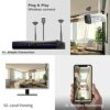 REIGY 3MP Système Surveillance WiFi Exterieure avec Spotlight et 1TB HDD, Kit Camera Video Surveillance IP 4X 1296P Camera(2PT Cam), Audio Bidirectionnel Vision Nocturne Colorée IP66 Imperméable