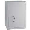 KESSER® Coffre-fort à intégrer avec serrure à double panneton | Coffre-fort à poser | Coffre-fort mural 50 x 35 x 31 cm 2 clés et vis de fixation incluses, Argent