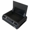 HMF 49702-02 Coffre-Fort Compact, Pistolet Safe, Lecteur d’empreintes digitales biométrique, Verrouillages Multiples, 37 x 27,5 x 10 cm, noir