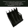 Gun Pistol Revolver Arme de poing Rack Stand, convient à 4-8 la plupart des pistolets de cross-country, mousse rembourrée pour la protection, accessoires de rangement pour armoire Gun Safe (4-Slot)