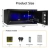 Coffre-fort avec lumière capteur, sécurité avec pavé numérique électronique 0.8 cu.ft