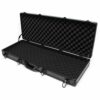 WilTec Mallette pour Armes 84x34,5x11,7cm Noire Rembourrage en Mousse, 4 serrures de sécurité Étui Coffret
