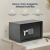 Coffre-Fort Électronique pour la Sécurité à Domicile - Coffre-Fort à Verrouillage Mécanique Numérique, Indicateur de Batterie Faible LED, avec 4 Piles, 2 Clés pour Ouverture d'urgence - SLSFE15