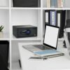 hjh OFFICE Coffre-Fort avec Serrure à Combinaison 25,5 l 830038 - en Acier Noir - 20 x 42 x 37 cm