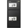 BuoQua Coffre-fort numérique Serrure électronique Coffre-fort sicureza à combinaison numérique ignifuge et étanche Format XL, double portes