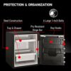 SentrySafe SFW205CWB Coffre-fort ignifuge étanche avec combinaison de cadran, 0,6 m³, noir