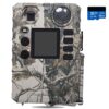 BolyGuard Caméra Chasse Piege Photographique 18MP 720P Camera Vision Nocturne Apareille Photo LCD 1,4″ étanche IP66 pour l’extérieur et la Sécurité De La Maison(SD Incluse 32 Go)