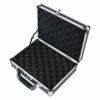 HMF 14401-02 Valise a Pistolet en Aluminium avec Serrure à Combinaison | 31 x 26 x 11 cm | Noir