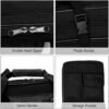 DFANCE Sac a Dos Fusil Housse De Transport Airsoft,Housse de Transport pour Fusils à Air Fusils De Chasse,Chasse Rembourée Sac,Oxford Stockage,Stockage et Transport,Noir,85cm/33.4in