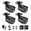 Anlapus 1080P TVI Caméra de Surveillance Extérieure Etanche IP66, 20M Vision Nocturne, Objectif 3,6mm, Couleur Noire, pour DVR de type HD-TVI