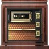 RUFFUZE Boîte sûre, sécurisé à Domicile, Assurance-Maison Safe Box Money Security Valeur Capacité numérique Prime de Bois Massif Chinois Maison ménage caché (Couleur: Brown), Marron, (home)