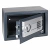 HMF 4612112 Coffre-fort, coffre-fort à poser avec serrure électronique, 31 x 20 x 20 cm, anthracite